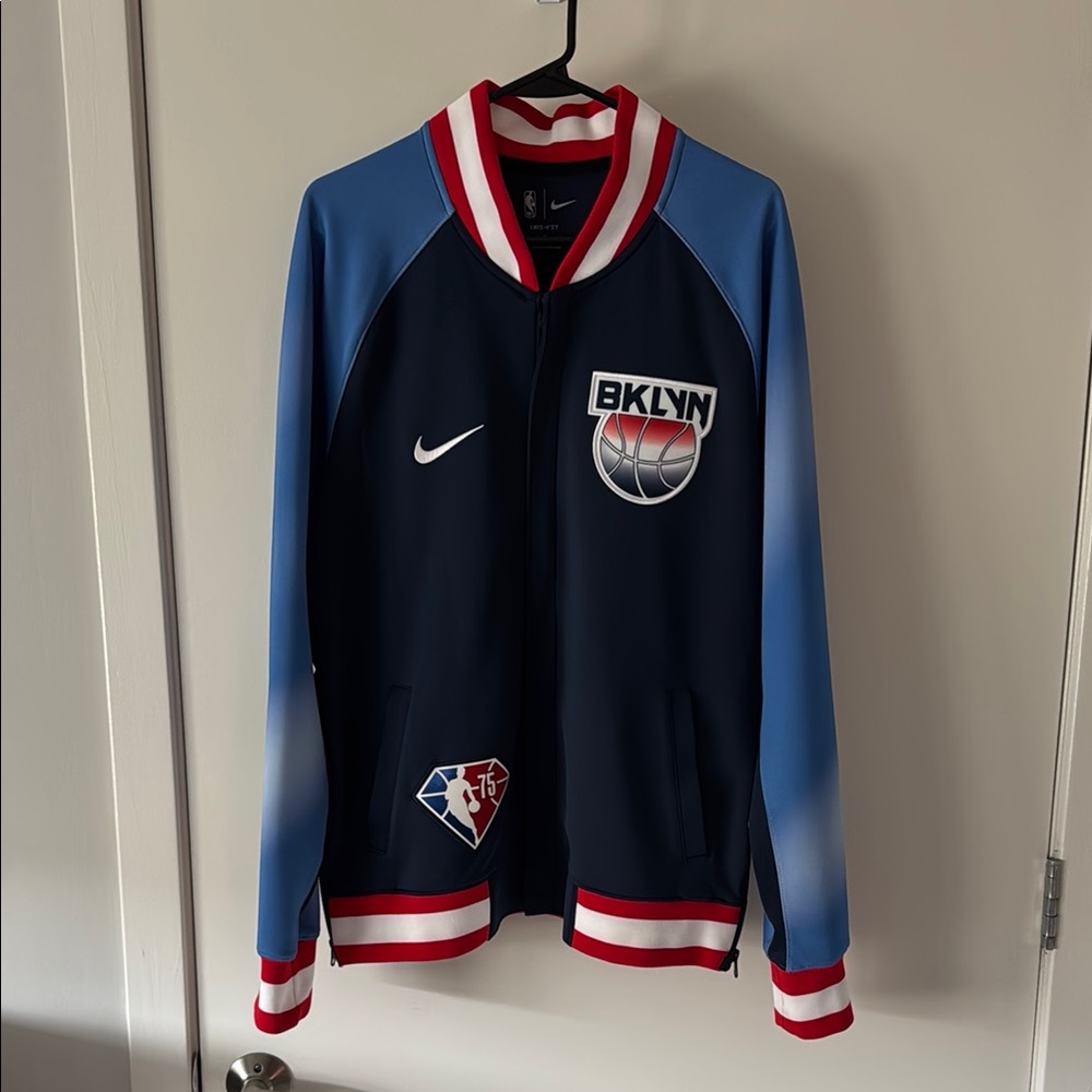 Brooklyn Nets Nike 75th Anniversary Track Jacket
